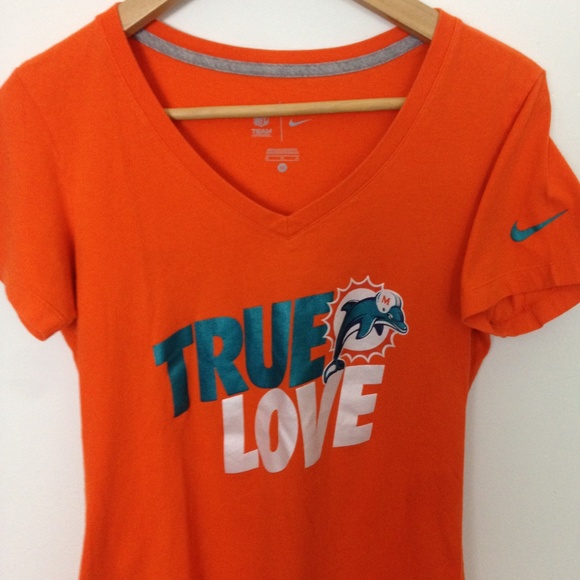 Nike Tops - Nike NFL Miami Dolphins Women V-Neck T-Shirt M